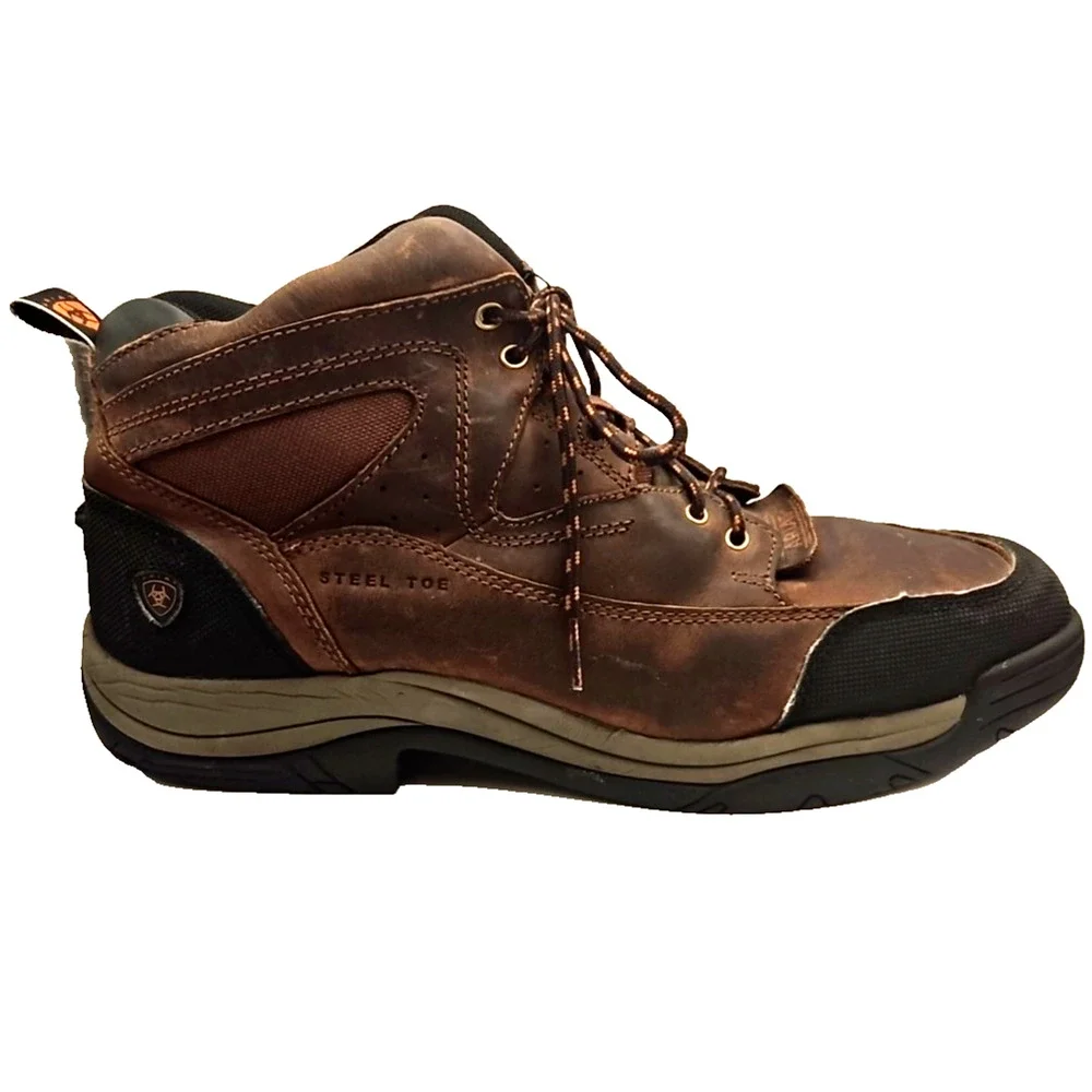 Ariat STEEL TOE Terrain Mens Boots Sz 13 D Waterproof Leather‎ Hiking 10016379